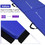 Costway 01268473 6 x 2 Feet Gymnastic Mat with Carrying Handles for Yoga-Blue
