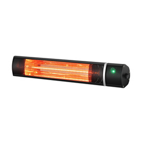 Costway 52380641 1500W Outdoor Electric Patio Heater with Remote Control-Black