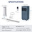 Costway 64391280 8000BTU 3-in-1 Portable Air Conditioner with Remote Control-Dark Blue