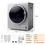 Costway 29704385 1.5 Cu .ft Clothes Dryer with with Stainless Steel Wall Mount-Silver