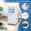 Costway 16572498 8000/10000 BTU Portable Air Conditioner with Dehumidifier and Fan Mode-8000 BTU