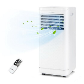 Costway 8000/10000 BTU Portable Air Conditioner with Dehumidifier and Fan Mode-8000 BTU