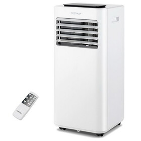 Costway 89467351 8000 BTU Portable Air Conditioner with Fan Dehumidifier Sleep Mode-8000 BTU