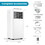 Costway 89467351 8000 BTU Portable Air Conditioner with Fan Dehumidifier Sleep Mode-8000 BTU