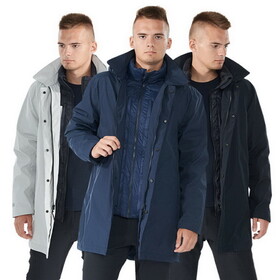 Costway Men's Interchange 3 in 1 Waterproof Detachable Ski Jacket