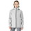 Costway 81924365 Women's Waterproof & Windproof Rain Jacket with Velcro Cuff-Gray-S