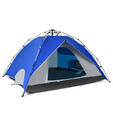 Costway 14570936 2-in-1 4 Person Instant Pop-up Waterproof Camping Tent-Blue