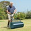 Costway 64351920 24 x 13 Inch Tow Lawn Roller Water Filled Metal Push Roller