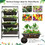 Costway 97853214 4-Tier Vertical Raised Garden Bed with 4 Containers and Drainage Holes-S