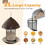 Costway 94372615 Squirrel-proof Metal Wild Bird Feeder with Perch and Drain Holes