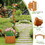 Costway 73561429 Garden Arbor with Planter-Natural