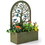 Costway 38275194 Set of 2 Decorative Raised Garden Bed for Climbing Plants-Rust