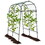 Costway 52481967 7.5 Feet Garden Arch Trellis with PE Coated Metal Structure