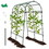 Costway 52481967 7.5 Feet Garden Arch Trellis with PE Coated Metal Structure