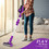Costway 21859643 3-in-1 Handheld Cordless Stick Vacuum Cleaner with 6-cell Lithium Battery-Purple