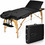 Costway 57018296 3 Fold Portable Adjustable Massage Table with Carry Case-Black