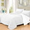 Costway 42506781 3 PC Goose Down Alternative Reversible Comforter Sham Twin Full /Queen and King-150' Blue-full size