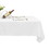 Costway 27053184 10 Pieces 60 x 102 Inch Rectangle Polyester Tablecloth-White