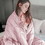 Costway 06153278 60"x80" 15 lbs 3 Piece Heavy Weighted Blanket Set with Hot and Cold Duvet Covers-Pink