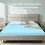 Costway 32057941 3 Inch Gel-Infused Cooling Bed Topper for All-Night Comfy-80 x 60 inch