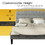 Costway 41928756 Queen Upholstered Headboard with Adjustable Heights-Light Gray