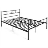 Costway 17286503 Twin/Full/Queen Size Metal Bed Frame with Headboard and Footboard-Queen Size