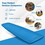 Costway 73548129 3 Inch Thick Inflatable Waterproof Camping Sleeping Pad-Blue