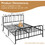 Costway 43825971 Full/Queen Size Metal Bed Frame with Headboard and Footboard-Queen Size
