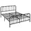 Costway 43825971 Full/Queen Size Metal Bed Frame with Headboard and Footboard-Queen Size