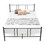 Costway 57309681 Full/Queen Size Platform Bed Frame with High Headboard-Full Size