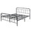 Costway 56907318 Heavy Duty Metal Platform Bed Frame with Headboard-Queen Size