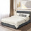 Costway 85217403 Full/Queen Size Upholstered Bed Frame with 4 Storage Drawers-Full Size