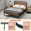 Costway 64192853 Arc Platform Bed with Headboard and Footboard-Full Size