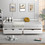 Costway 42187653 Extendable Twin to King Daybed with Trundle and 2 Storage Drawers-White