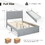 Costway 25816947 Full/Queen Size Upholstered Bed Frame with Drawer and Adjustable Headboard-Full Size