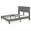 Costway 54671892 Full/Queen Size Upholstered Platform Bed with Button Tufted Headboard-Full Size