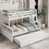 Costway 35642187 Twin Over Full Convertible Bunk Bed with Twin Trundle-White