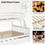 Costway 35642187 Twin Over Full Convertible Bunk Bed with Twin Trundle-White