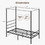 Costway 71485932 Twin/Full/Queen Size Metal Canopy Bed Frame with Slat Support-Twin Size