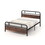 Costway 38164952 Twin/Full/Queen Size Bed Frame with Industrial Headboard-Twin Size