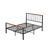 Costway Full/Queen Bed Frame with Headboard and Footboard-Full Size