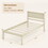 Costway 21956874 Twin/Full/Queen Size Wooden Bed Frame with Headboard and Slat Support-Twin Size