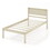 Costway 21956874 Twin/Full/Queen Size Wooden Bed Frame with Headboard and Slat Support-Twin Size