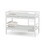 Costway 75249813 Solid Wood Twin Over Twin Bunk Bed Frame with High Guardrails and Integrated Ladder-Espresso