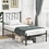 Costway 79813652 Twin/Full/Queen Size Platform Bed Frame with Sturdy Metal Slat Support-Twin Size
