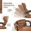 Costway 31796248 14-Position Adjusting Lazy Sofa Chair with Waist Pillow and Armrests-Coffee