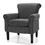 Costway 38019675 Upholstered Fabric Accent Chair with Adjustable Foot Pads-Dark Gray