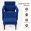 Costway 75839124 Modern Berber Fleece Single Sofa Chair with Ottoman and Waist Pillow-Blue