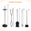 Costway 35691784 31 inch 5 Pieces Metal Fireplace Tool Set with Stand-Bronze