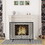 Costway 74689325 38 x 31 Inch Single Panel Fireplace Screen-Black